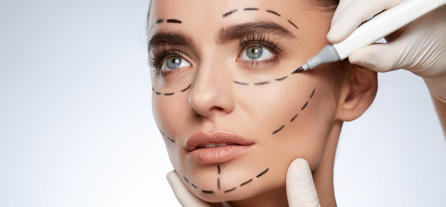 A woman getting cosmetic surgery, which is counted in plastic surgery statistics